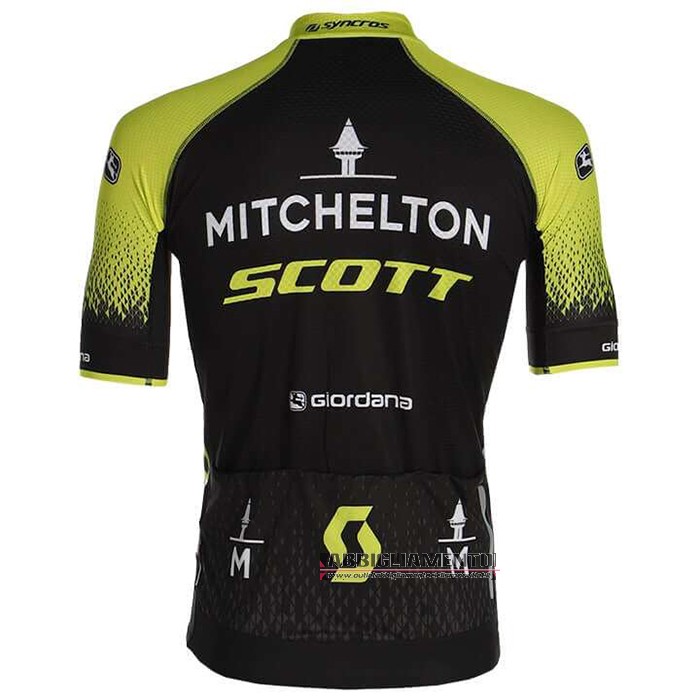 Abbigliamento Mitchelton-scott 2020 Manica Corta e Pantaloncino Con Bretelle Nero Giallo - Clicca l'immagine per chiudere